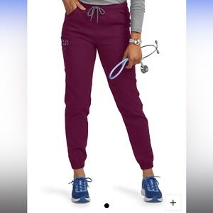 Carhartt Women’s Rugged Flex Peak Cargo Jogger Scrub Pant — Maroon/Purple
